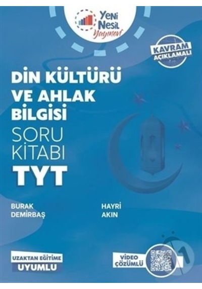 Yeni Nesil Yayınları Tyt Din Kültürü ve Ahlak Bilgisi Soru Kitabı
