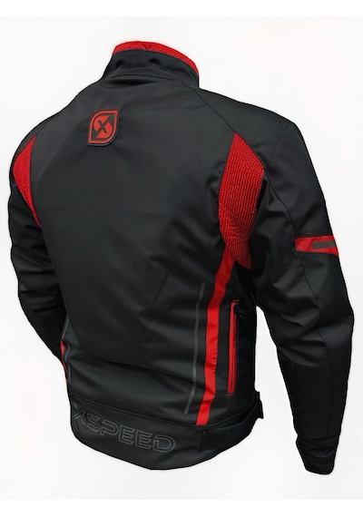Xspeed Zeus 4 Mevsimlik Korumalı Motosiklet Montu Kırmızı