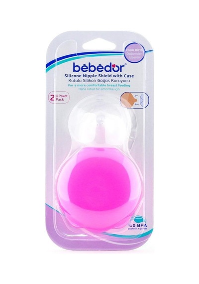 Bebedor Silikon Göğüs Koruyucu 2'Li - Pembe