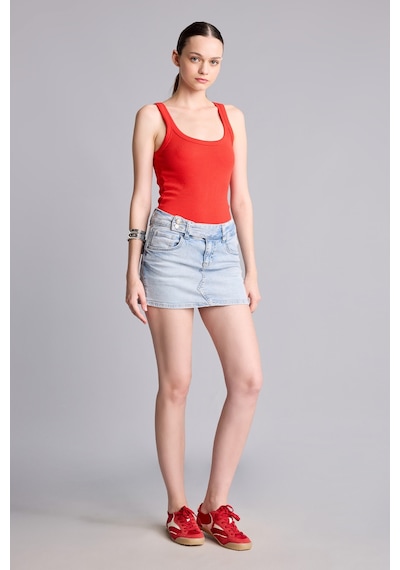 Defacto Mini Jean Şort Etek I4913ax26hsnm85 İndigo-nm85