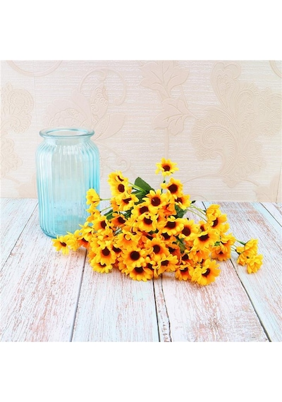 Sarı Papatya Yapay Çiçek 30 Cm 6 Dal 24 Kafa Sarı Papatya Yapay Çiçek 30 Cm 6 Dal 24 Kafa