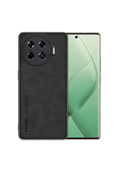 Microcase Tecno Spark 20 Pro Plus İçin Luxury Leather Series Deri Desenli Plastik Koruma Kılıf - Al8125 Siyah