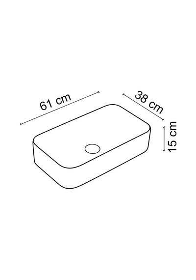 Ey-4730mk Mat Cappucino Tezgah Üstü Lavabo Mat Cappucino