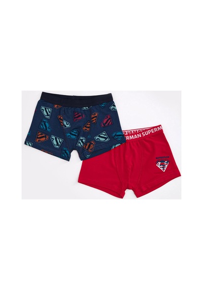 Superman Lisanslı Erkek Çocuk 2'li Boxer Seti Çok Renkli