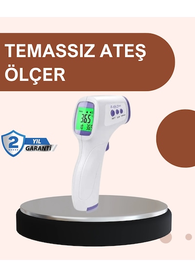 Mey İthalat Temassız Dijital Ateş Ölçer Büyük Ekranlı Hızlı Okuma