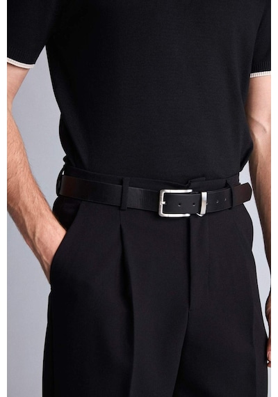 Defacto Erkek Dikdörtgen Toka Suni Deri Jean Kemeri H6866axnsbk27 Siyah-bk27