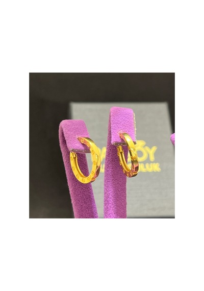 22 Ayar Altın Küpe Halka Küpe 3.40gr - K01082