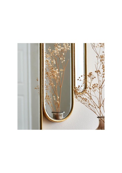 Tr 73x80 Konsol Aynası/lüks Ayna/dekor Aynası/salon Aynası/çerçeveli Duvar Aynası Gold 70 X 80 Diğer
