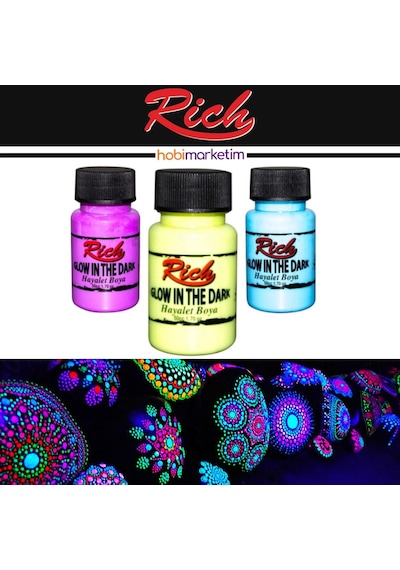 Rich Karanlıkta Parlayan Glow In The Dark Hayalet Boya 3004 Yeşil