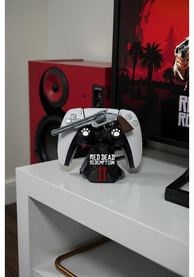 Red Dead Redemption Temalı Oyun Kolu Tutucu Ps5 / Ps4 / Xbox Joystick Standı 3d Baskı 1 Adet