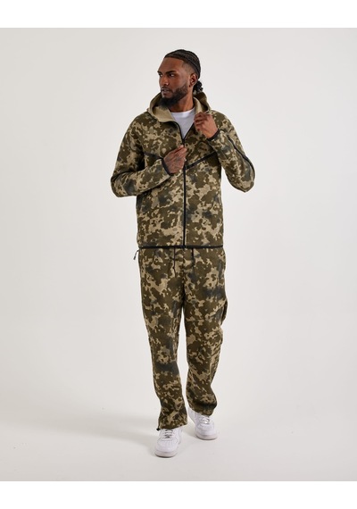 Nike Tech Fleece Windrunner Fz Jacket Camo Erkek Sweatshirt-hv0955-276-tanem Sport Yeşil