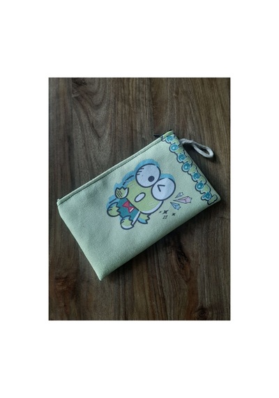 Sanrio Karakterleri Keroppi Desenli Tasarım Kalaemlik - Cüzdan Diğer
