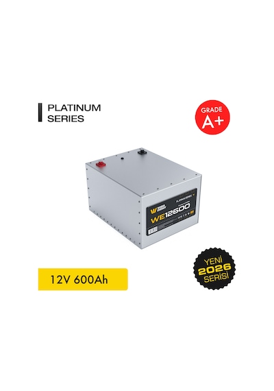 Werer Energy 12V 600Ah LiFePO4 Platinum Series Bluetooth'lu Lityum Demir Fosfat Akü