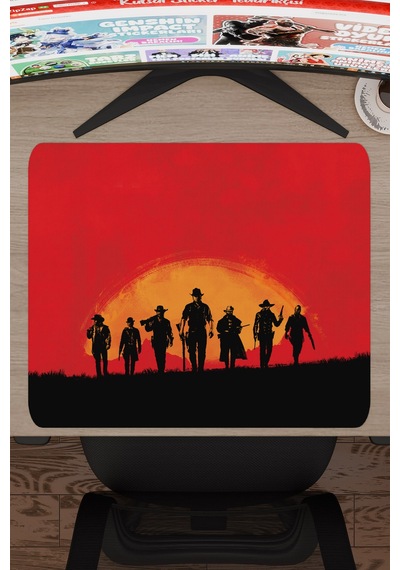 Red Dead Redemption 2 Dikişli Kauçuk Oyuncu Mousepad V1 - 48x40 Xl Gaming Mouse Pad