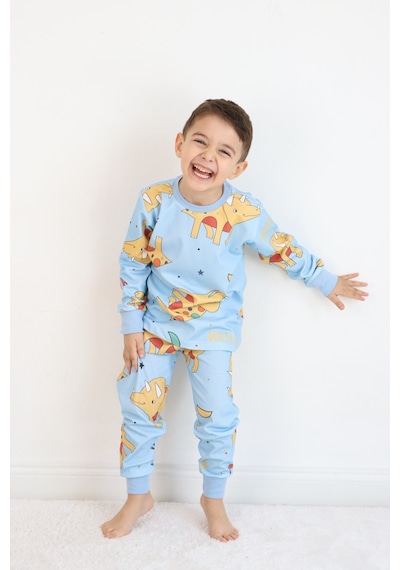 Erkek Pijama Takımı Mavi