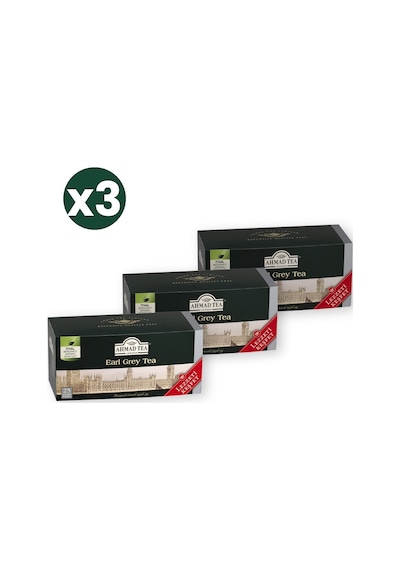 Ahmad Tea Earl Grey Bardak Poşet Çay 25'li 50 G 3'li Ekonomik Paket Toplam 75 Bardak Poşet
