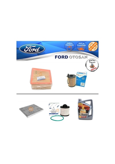 Ford Courier 1.5 Tdci Dizel Filtre Bakım Seti 2018 Sonrası Euro6