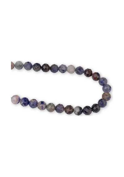 6 Mm Faset Lapis Taşı Dizi Lacivert