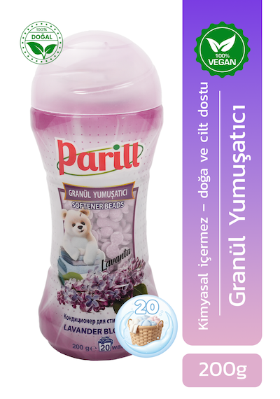 Parill Lavanta Kokulu Granül Yumuşatıcı Organik, Vegan, Yerli Üretim 200g / 20 Yıkama Tekli