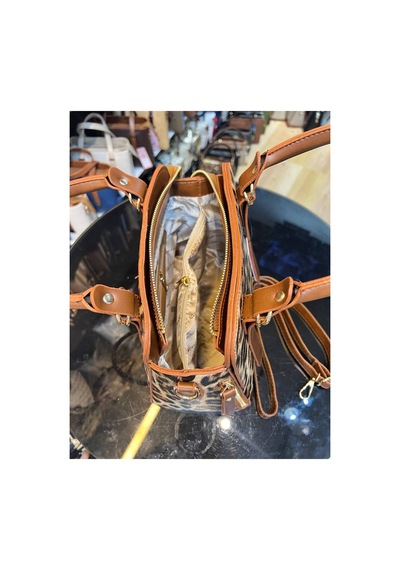 Miami Polo Club Leopar Orijinal Kadın Gold Detaylı El Ve Omuz Çantası Uzun Askısı Mevcuttur En 24 Cm Boy 24 Cm