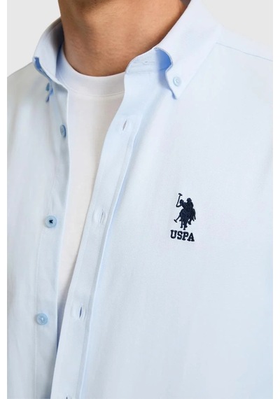 U.S. Polo Assn. U.s. Polo Assn. Erkek Basic Gömlek Pu-8957 Açık Mavi