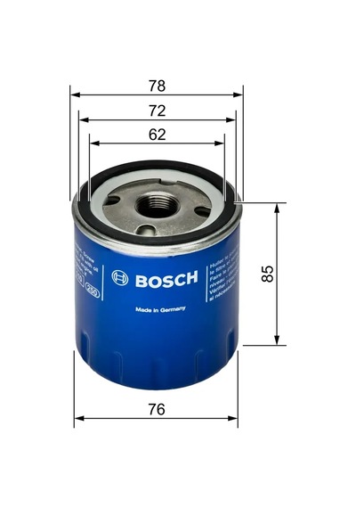 Yağ Filtresi - Fiat Scudo, Ducato, Ulysse - Bosch-0451103261