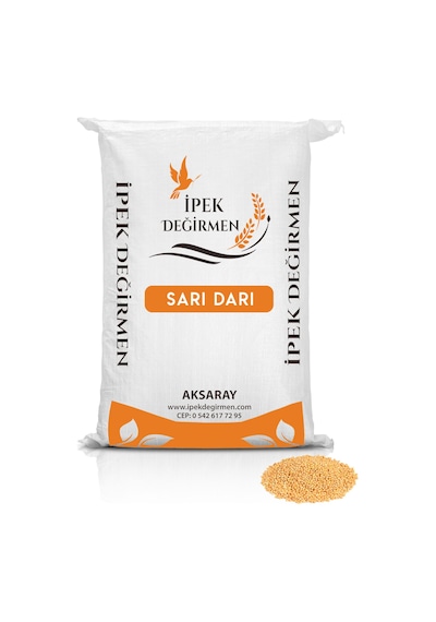 İpek Değirmen Muhabbet Kuşu Yemi Sade Tozsuz Sarı Darı 5 Kg