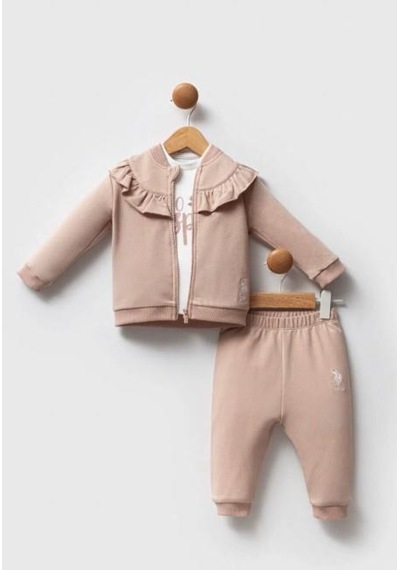 U.S. Polo Assn. 3lü Takım Bisküvi-12650 Kahverengi