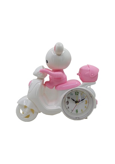 Hedyex Motorcycle Motor Model Alarmlı Masa Saati Pembe Mh3010p