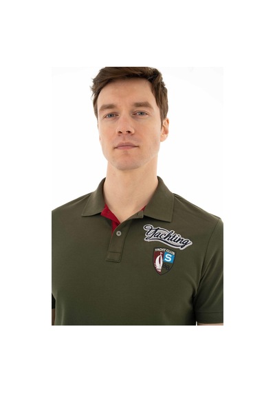 AR-MA Arma Erkek Baskılı Regular Fit % 95 Pamuklu %5 Likralı Polo Yaka T-shirt 001