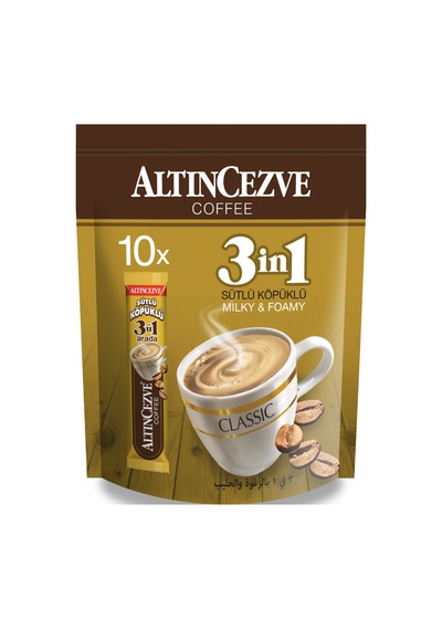 Altıncezve Coffee 3'ü 1 Arada Sütlü Köpüklü Hazır Kahve 10 x 16 G