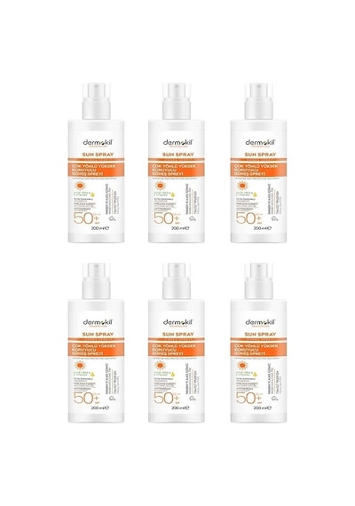 Dermokil SPF 50+ Yüksek Koruyucu Güneş Spreyi 6 x 200 ML