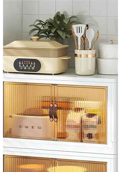 55 Lt Geniş Hacimli Organizer Dolap - 4 Bölmeli 127cm Çok Amaçlı Banyo Ve Mutfak Düzenleyici - Beyaz 55 Lt Geniş Hacimli Organizer Dolap - 4 Bölmeli 127cm Çok Amaçlı Banyo Ve Mutfak Düzenleyici - Beyaz