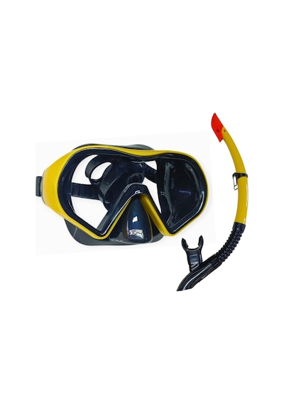 Dalış Maskesi Ve Snorkel Yetişkin - 517-sarı - 1 Adet Çok Renkli