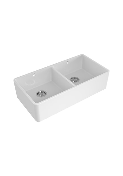 Bocchi Lavello Mutfak Eviyesi 90 CM Parlak Beyaz 1631-001-0140