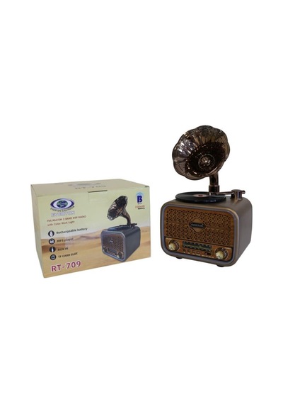 Everton Rt-709 Gramafonlu Bluetooth Fm-usb-tf-aux Şarjlı Nostaljik Radyo