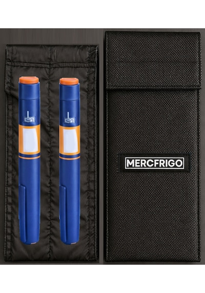 Mercfrigo İnsülin Soğutucu Cüzdan-siyah-2 Kalem