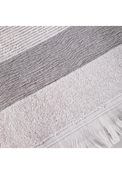Borla Gri Banyo Havlusu 90x150 Çok Renkli