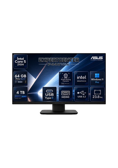 Asus ExpertCenter P440VAK-INBPCA040RNP24 Core 5 210H 64 GB 4 TB SSD 23.8" W11P AIO Masaüstü Bilgisayar