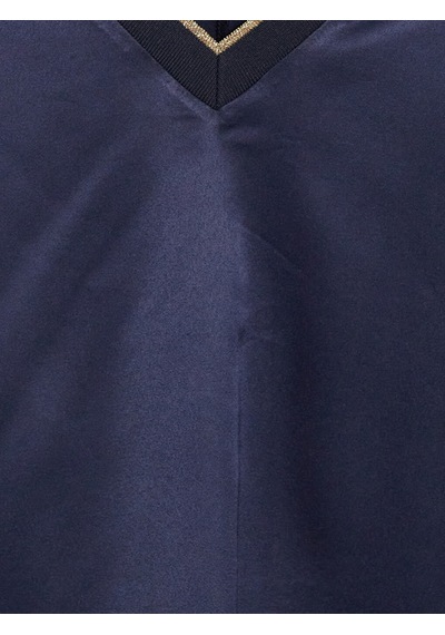 Lcw Everyday Lacivert V Yaka Oversize Kadın Tişört