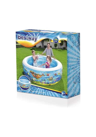 Havuz Şişme Jumbo Desenli Yuvarlak 196cm X 53cm Bestway 51122