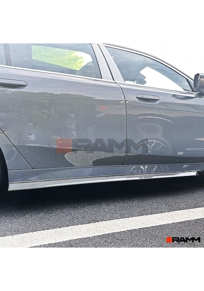 Bmw G60 Yan Marşbiyel Etek Sağ-sol Parlak Karbon