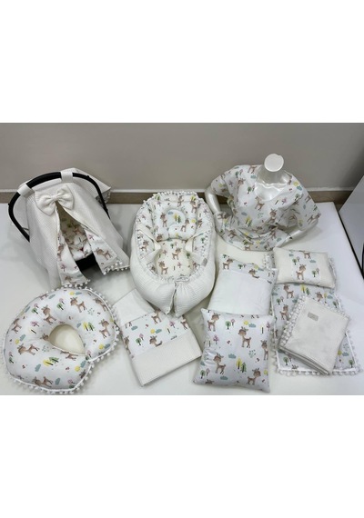 Tr Çok Amaçlı Babynest, Puset Örtüsü Ve Minderi,alt Açma Ve Battaniye, Nevresim Takımı Emzirme Minderi, Emzirme