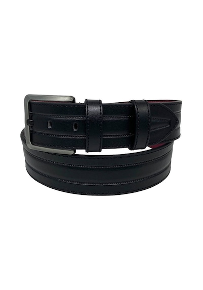 Süzer Deri Kahverengi Suni Deri Dikişli Model 4.5 Cm.lik Spor Kot Kemer - 4513-61-22ks Siyah