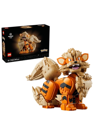 LEGO® Pokémon™ Arcanine 72160 - Yetişkinler için Duruşu Ayarlanabilir Figür İçeren Yaratıcı Model Yapım Seti (1190 Parça)
