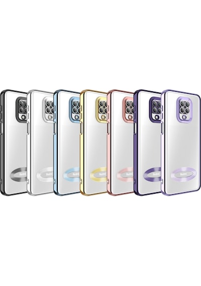Noktaks - Xiaomi Uyumlu Xiaomi Redmi Note 9s - Kılıf Kamera Korumalı Tatlı Sert Omega Kapak - Derin Mor