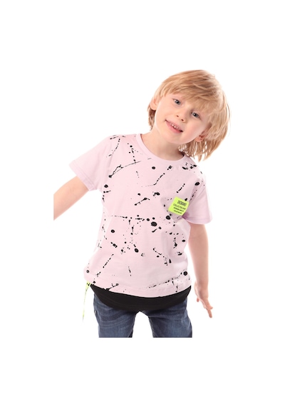 Toontoy Kids Toontoy Erkek Çocuk Desined Baskılı Tişört Açık Lila