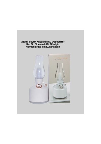 Usb Şarjlı Retro Gaz Lambası Hava Nemlendirici Led Atmosfer Işıklı - Hs08379757-5005 Renkli