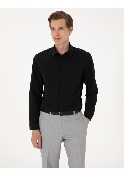 Pierre Cardin Erkek Siyah Gömlek Basic 50316734-vr046 Siyah