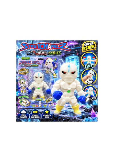 Stretchapalz The Mutants Series Syreno Süper Esnek Beyaz Robot Mutant Canavar Figür